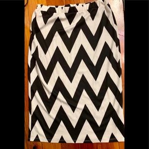 plus size chevron pencil skirt- price firm BNWOT